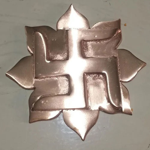 Asta Kamal Swastik (Brass) - 6 Inches